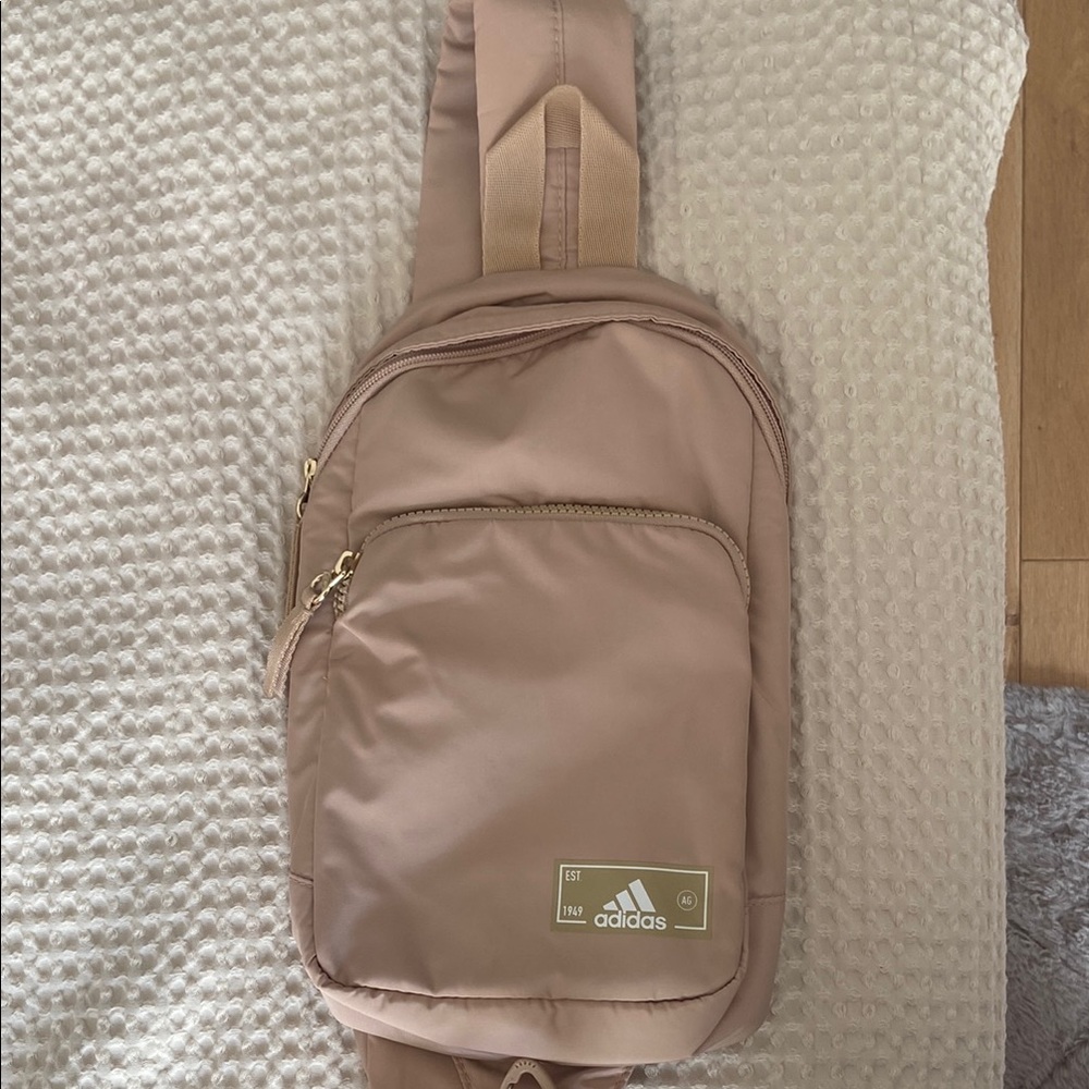 Adidas Tan Belt Bag Sleek Minimalist Design